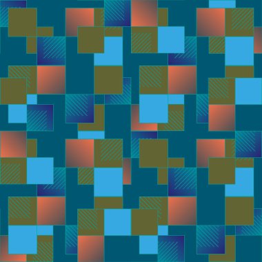 soyut geometrik renkli seamless modeli. vektör çizim