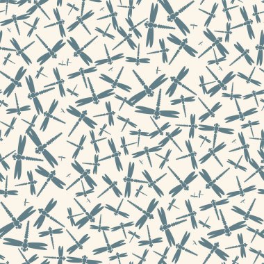 Dekoratif renkli seamless modeli ile şirin yusufçuk