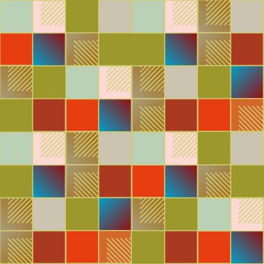 soyut geometrik renkli seamless modeli. vektör çizim