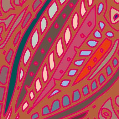 Zentangle arka plan çok renkli kaos seamless modeli örgü