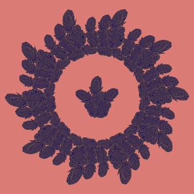 Stil zentangle yeni simetrik mandala doodle ile sanat esin kaynağı oldu. Duvar kağıdı, desen dolgularını, web sayfaları, yüzey dokuları için dekoratif nesne-ebilmek var olmak kullanılmış.