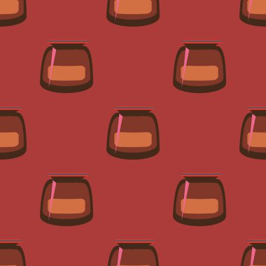 Kavanoz ile rustik ev konserve yeni dikişsiz desen arka planı için.