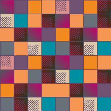 soyut geometrik renkli seamless modeli. vektör çizim