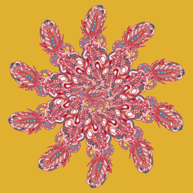 Stil zentangle yeni simetrik mandala doodle ile sanat esin kaynağı oldu. Duvar kağıdı, desen dolgularını, web sayfaları, yüzey dokuları için dekoratif nesne-ebilmek var olmak kullanılmış.