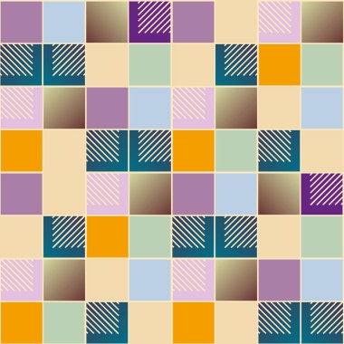 soyut geometrik renkli seamless modeli. vektör çizim