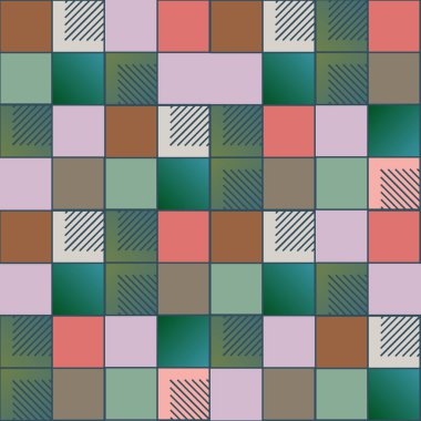 soyut geometrik renkli seamless modeli. vektör çizim