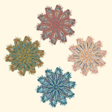 Stil zentangle yeni simetrik mandala doodle ile sanat esin kaynağı oldu. Duvar kağıdı, desen dolgularını, web sayfaları, yüzey dokuları için dekoratif nesne-ebilmek var olmak kullanılmış.