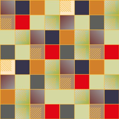 soyut geometrik renkli seamless modeli. vektör çizim