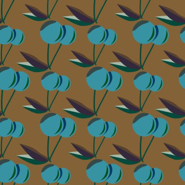 Kiraz için arka plan ile renkli seamless modeli. 