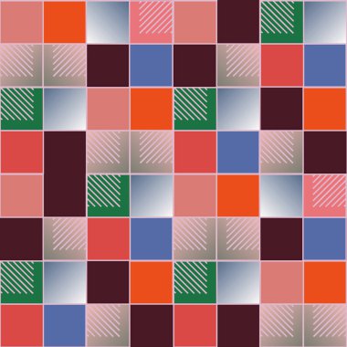 soyut geometrik renkli seamless modeli. vektör çizim