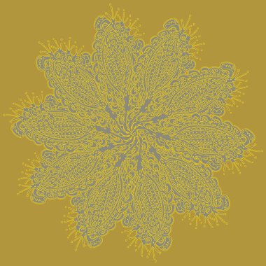 Stil zentangle yeni simetrik mandala doodle ile sanat esin kaynağı oldu. Duvar kağıdı, desen dolgularını, web sayfaları, yüzey dokuları için dekoratif nesne-ebilmek var olmak kullanılmış.