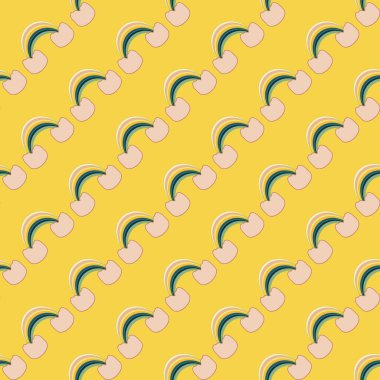 Gökkuşağı seamless modeli. Gökkuşağı Dizayn Tekstil, iç tasarım, keten, vb için. Şirin soyut çocuklar arka plan.