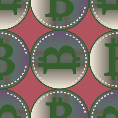 bitcoins parlak parlak pahalı sikkeleri ile Seamless modeli 