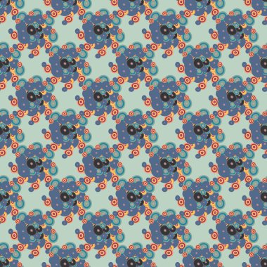 soyut geometrik renkli Dikişsiz desen arka plan için vektör çizim