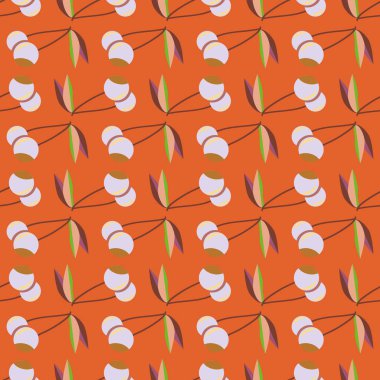 Kiraz, vektör çizim ile vektör seamless modeli 