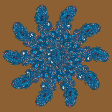 Stil zentangle yeni simetrik mandala doodle ile sanat esin kaynağı oldu. Duvar kağıdı, desen dolgularını, web sayfaları, yüzey dokuları için dekoratif nesne-ebilmek var olmak kullanılmış.