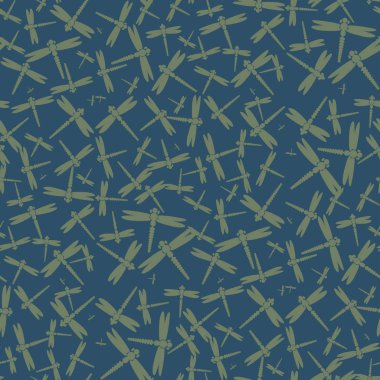 Dekoratif renkli seamless modeli ile şirin yusufçuk