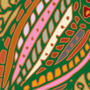 Zentangle arka plan çok renkli kaos seamless modeli örgü