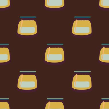 Kavanoz ile rustik ev konserve yeni dikişsiz desen arka planı için.