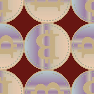 bitcoins parlak parlak pahalı sikkeleri ile Seamless modeli 