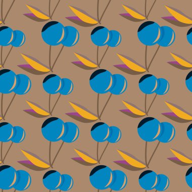 Kiraz için arka plan ile renkli seamless modeli. 