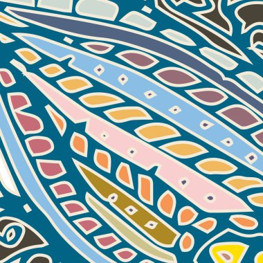 Zentangle arka plan çok renkli kaos seamless modeli örgü