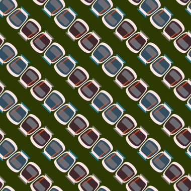 simetrik soyut desen, vektör çizim oluşturma 