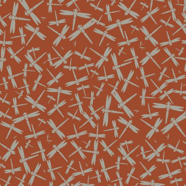 Dekoratif renkli seamless modeli ile şirin yusufçuk