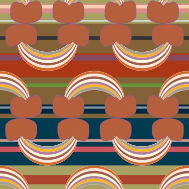 Gökkuşağı seamless modeli. Gökkuşağı Dizayn Tekstil, iç tasarım, keten, vb için. Şirin soyut çocuklar arka plan.