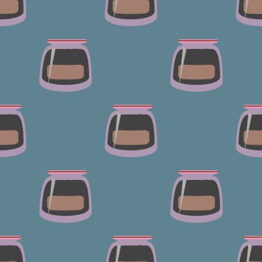 Kavanoz ile rustik ev konserve yeni dikişsiz desen arka planı için.