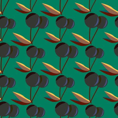 Kiraz için arka plan ile renkli seamless modeli. 