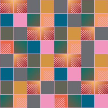 soyut geometrik renkli seamless modeli. vektör çizim