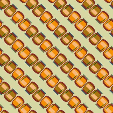 simetrik soyut desen, vektör çizim oluşturma 