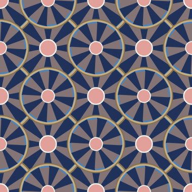 soyut geometrik renk desenli vektör çizimi