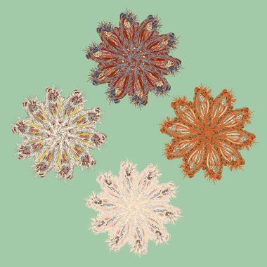 Stil zentangle yeni simetrik mandala doodle ile sanat esin kaynağı oldu. Duvar kağıdı, desen dolgularını, web sayfaları, yüzey dokuları için dekoratif nesne-ebilmek var olmak kullanılmış.