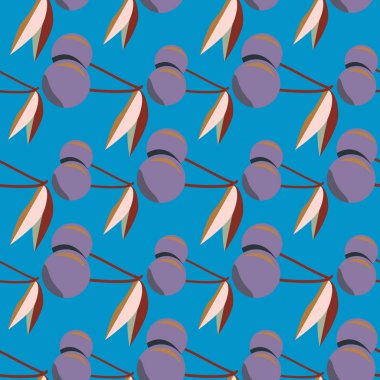 Kiraz için arka plan ile renkli seamless modeli. 