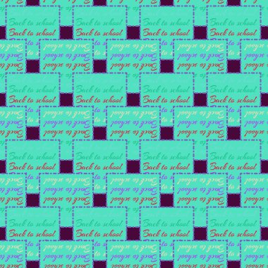 Okul hazırlıkları, arka plan için yeni dikişsiz desen. 
