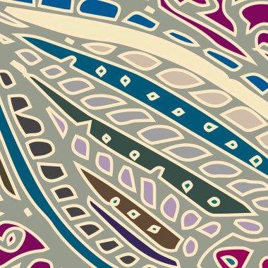 Zentangle arka plan çok renkli kaos seamless modeli örgü