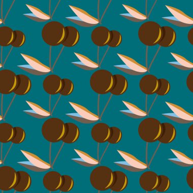 Kiraz için arka plan ile renkli seamless modeli. 