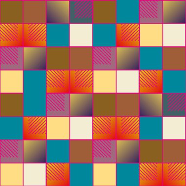 soyut geometrik renkli seamless modeli. vektör çizim