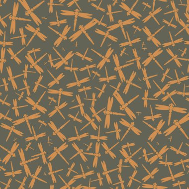 Dekoratif renkli seamless modeli ile şirin yusufçuk