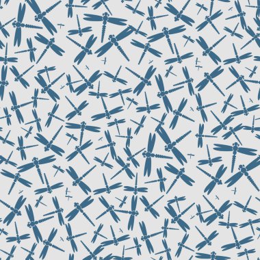 Dekoratif renkli seamless modeli ile şirin yusufçuk