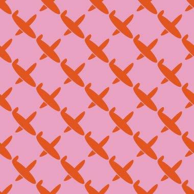 Uçak, vektör çizim seamless modeli