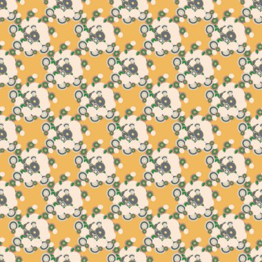 soyut geometrik renkli Dikişsiz desen arka plan için vektör çizim