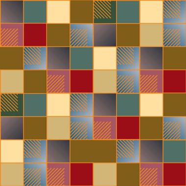 soyut geometrik renkli seamless modeli. vektör çizim