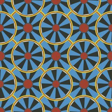 soyut geometrik renk desenli vektör çizimi