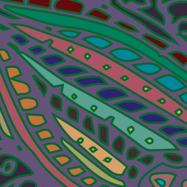 Zentangle arka plan çok renkli kaos seamless modeli örgü