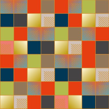 soyut geometrik renkli seamless modeli. vektör çizim