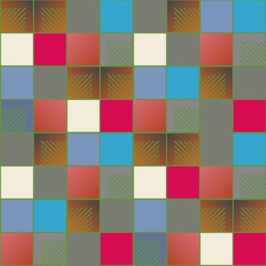 soyut geometrik renkli seamless modeli. vektör çizim