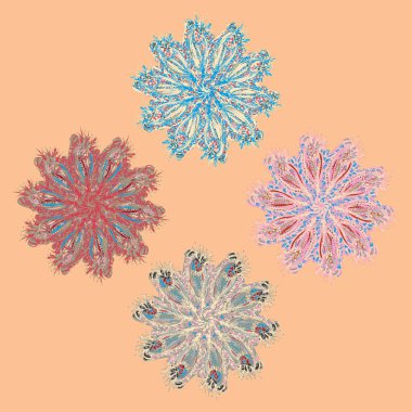 Stil zentangle yeni simetrik mandala doodle ile sanat esin kaynağı oldu. Duvar kağıdı, desen dolgularını, web sayfaları, yüzey dokuları için dekoratif nesne-ebilmek var olmak kullanılmış.